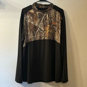 Habitat scent factor camo/black shirt size XL